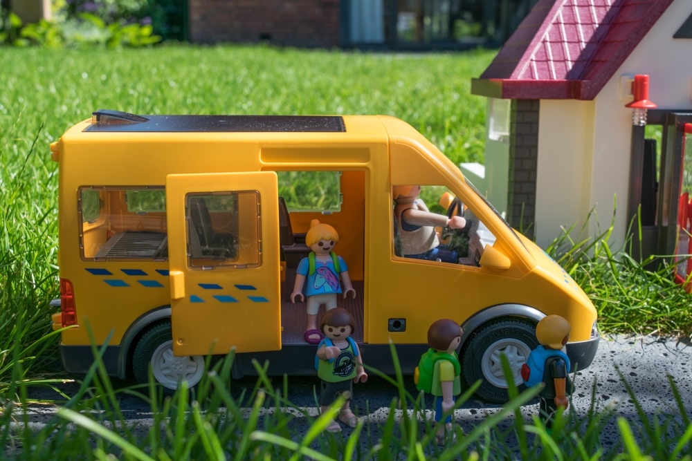 Playmobil 'de school' en 'schoolbus