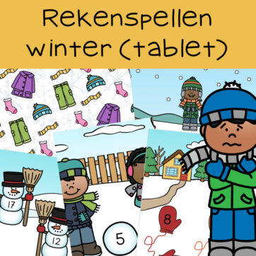Rekenspellen winter (tablet)