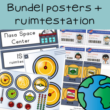 Bundel posters + ruimtestation