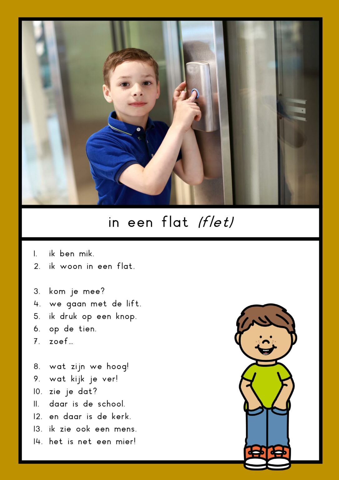Leesteksten bij mij thuis Klas van juf Linda