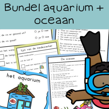 Bundel aquarium + oceaan