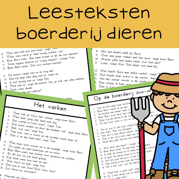 leesteksten dieren op de boerderij