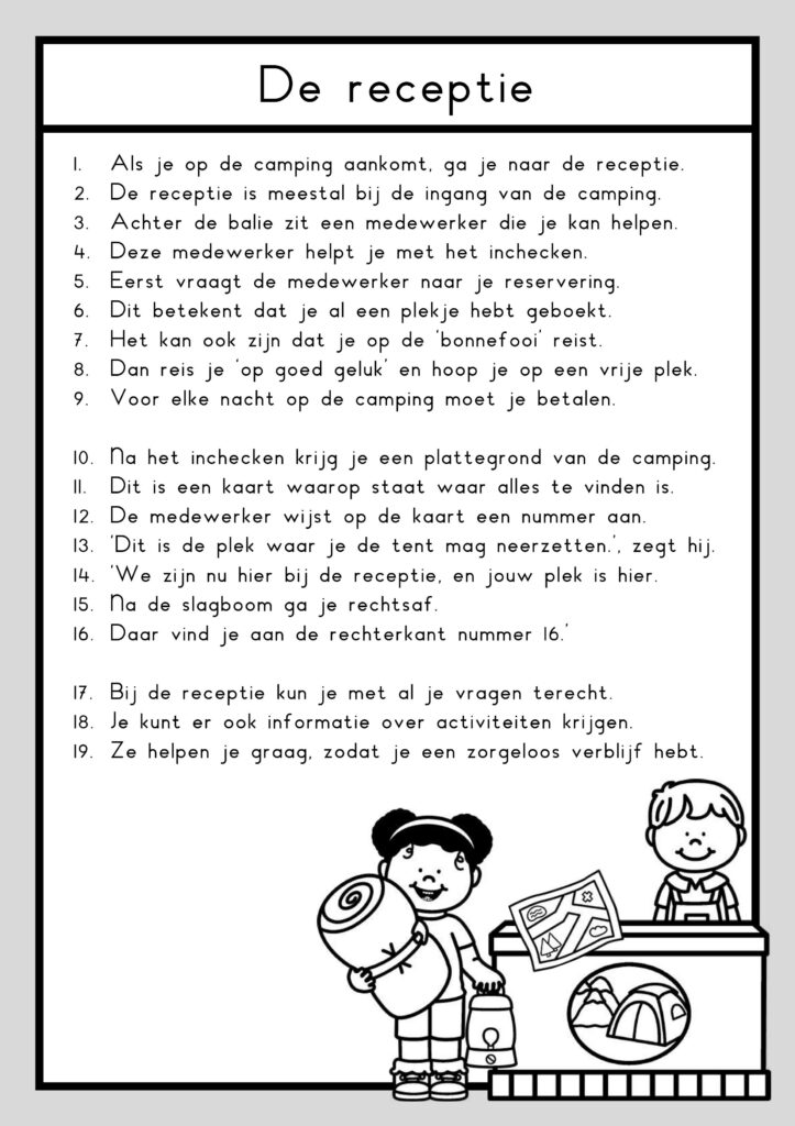 leesteksten camping