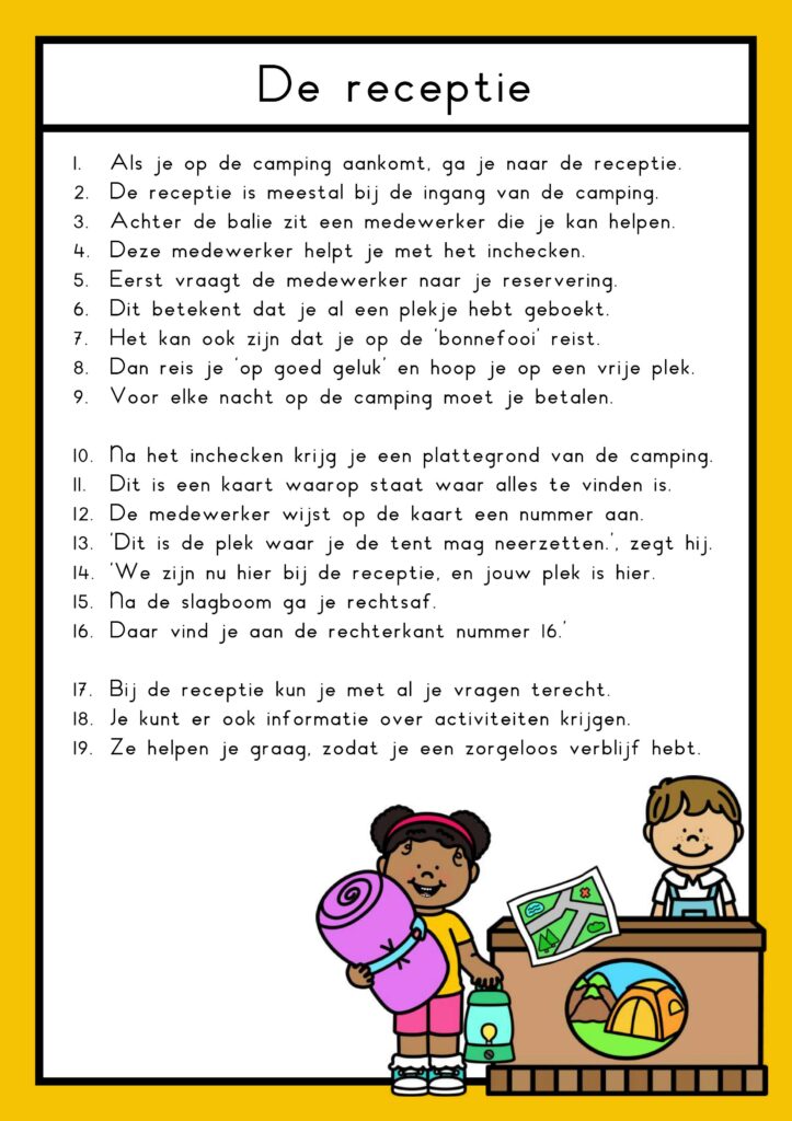 leesteksten camping