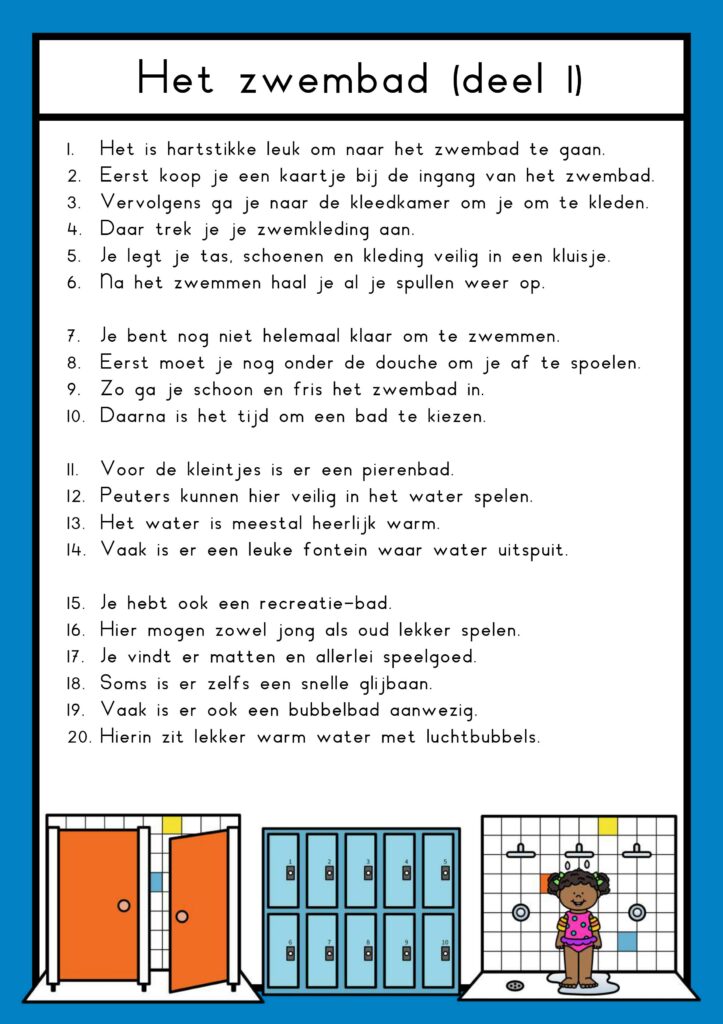 leesteksten zwembad