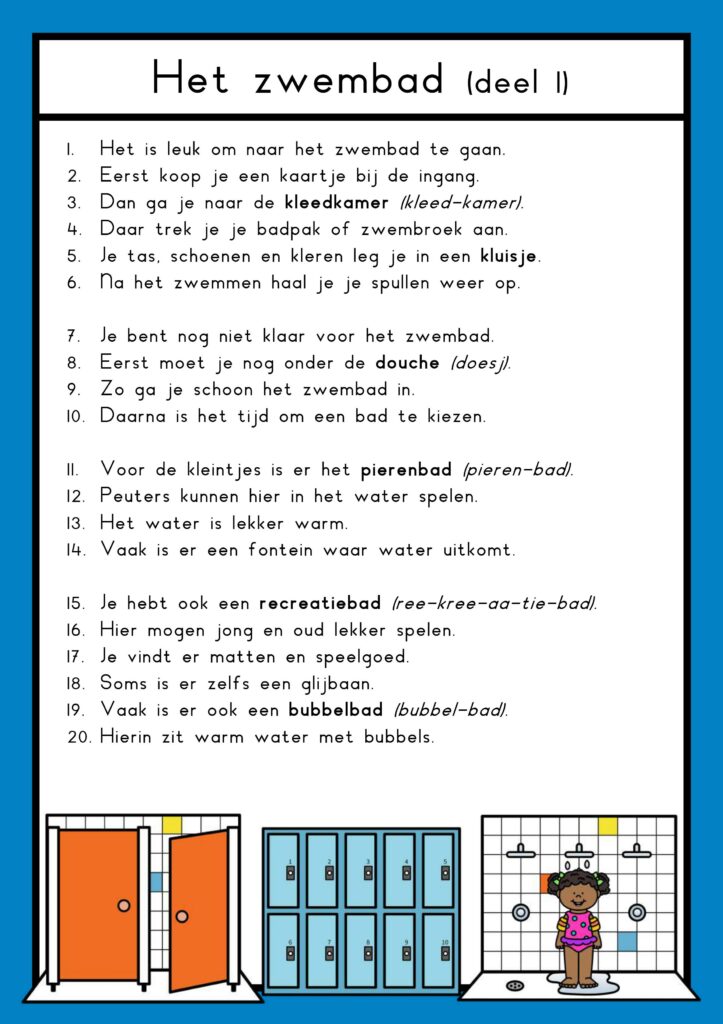 leesteksten zwembad