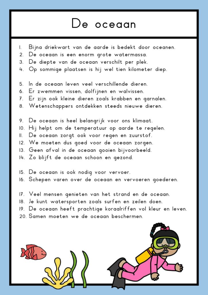 leesteksten oceaan