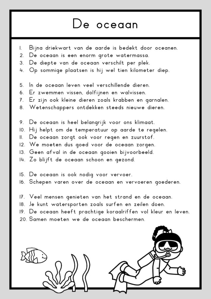 leesteksten oceaan