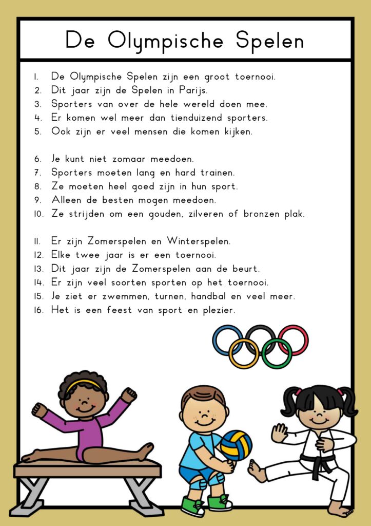 teksten Olympische spelen