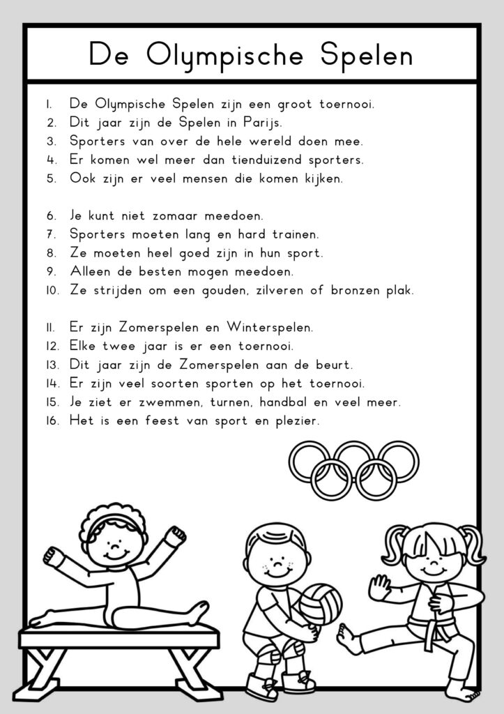 teksten Olympische spelen