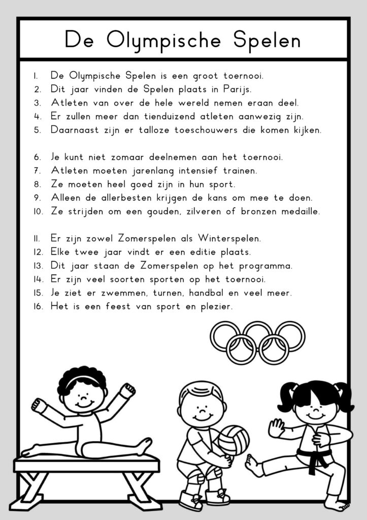 teksten Olympische spelen