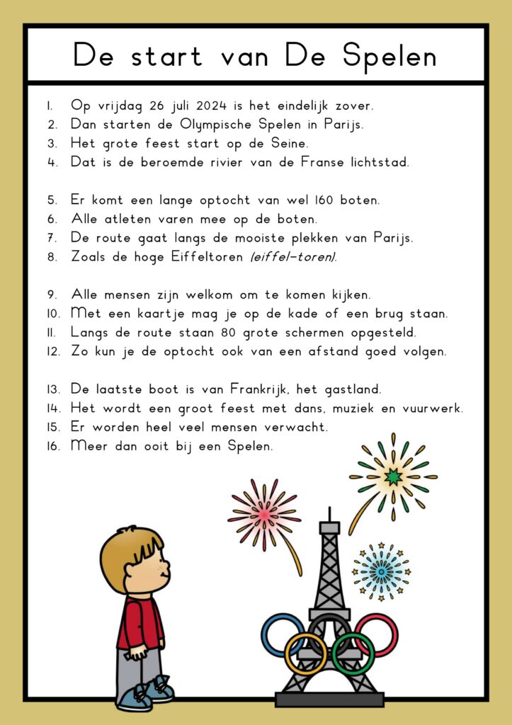 teksten Olympische spelen