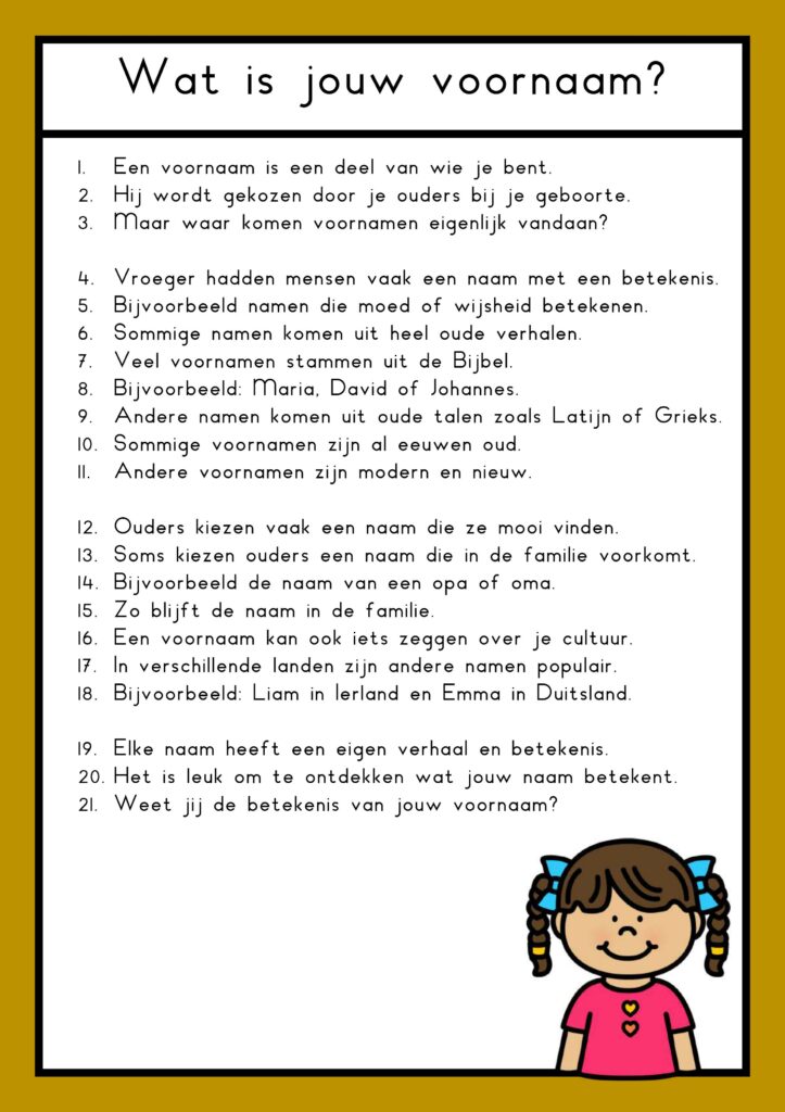 leesteksten ik en mijn familie