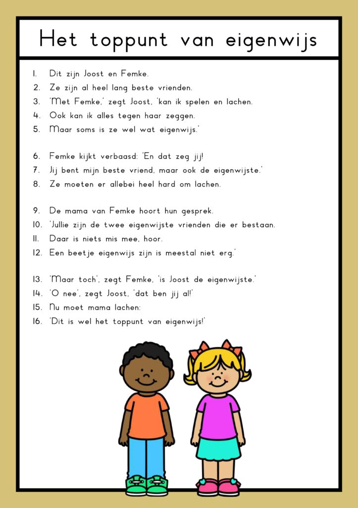 teksten kbw thema eigenwijs groep 4
