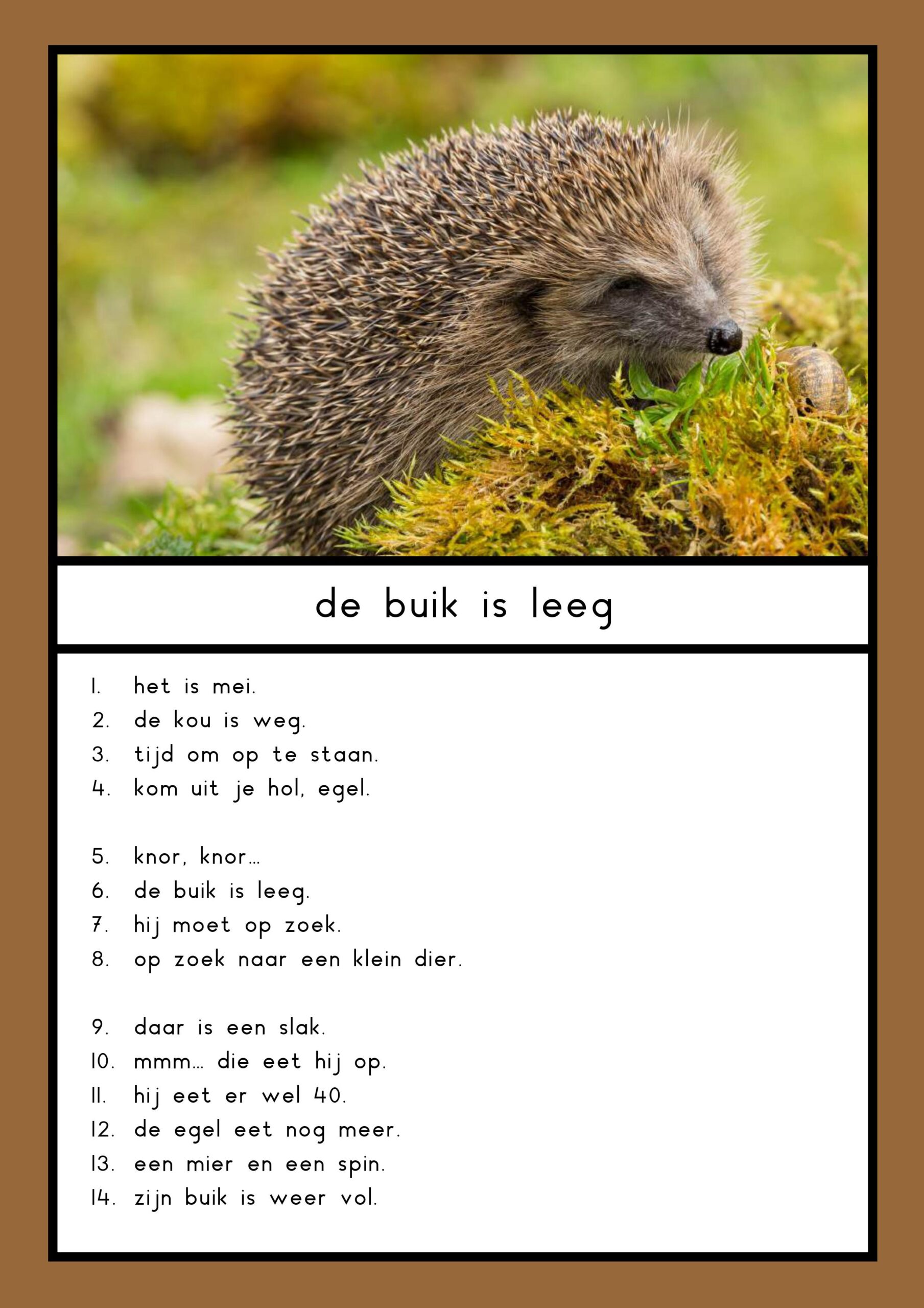 leesteksten egel