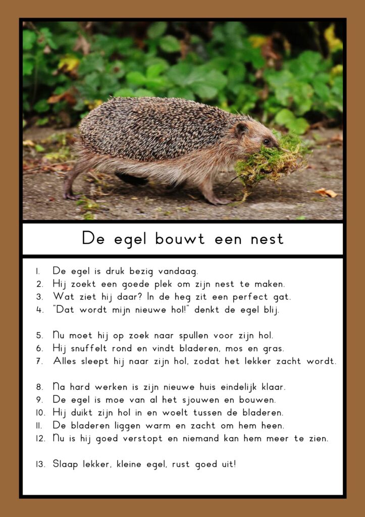 Teksten egel (groep 4)
