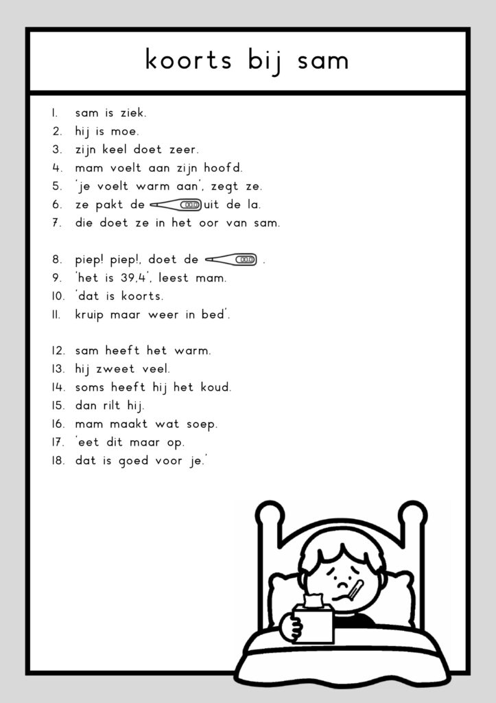 teksten ziek en gezond