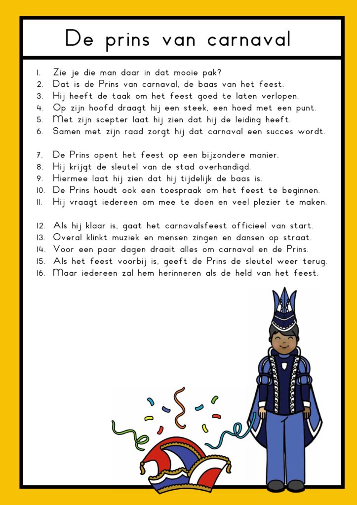 teksten carnaval groep 4