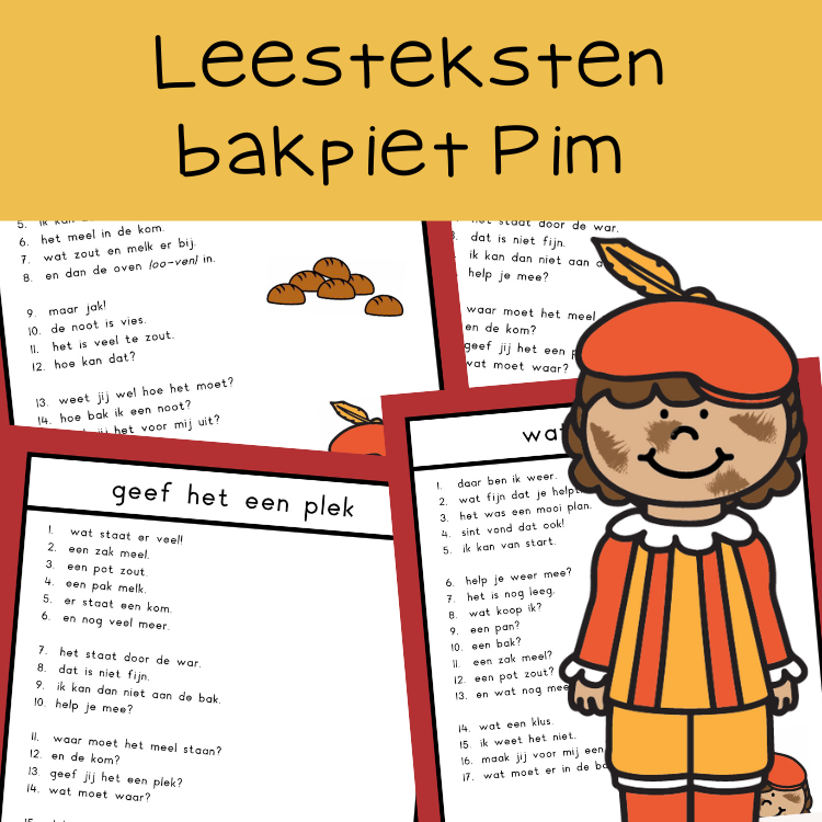 Teksten bakpiet Pim (verhalend ontwerp)