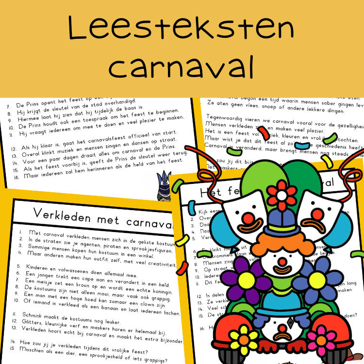 teksten carnaval groep 4