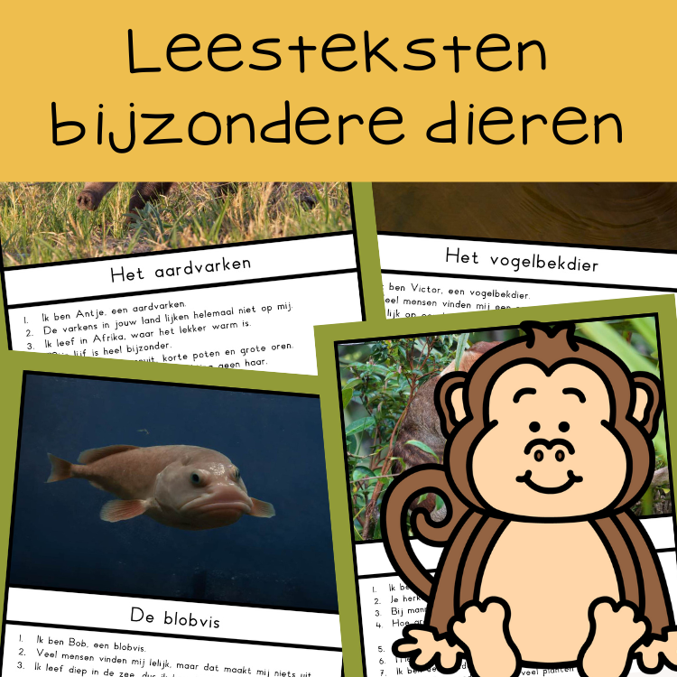 teksten bijzondere dieren groep 4