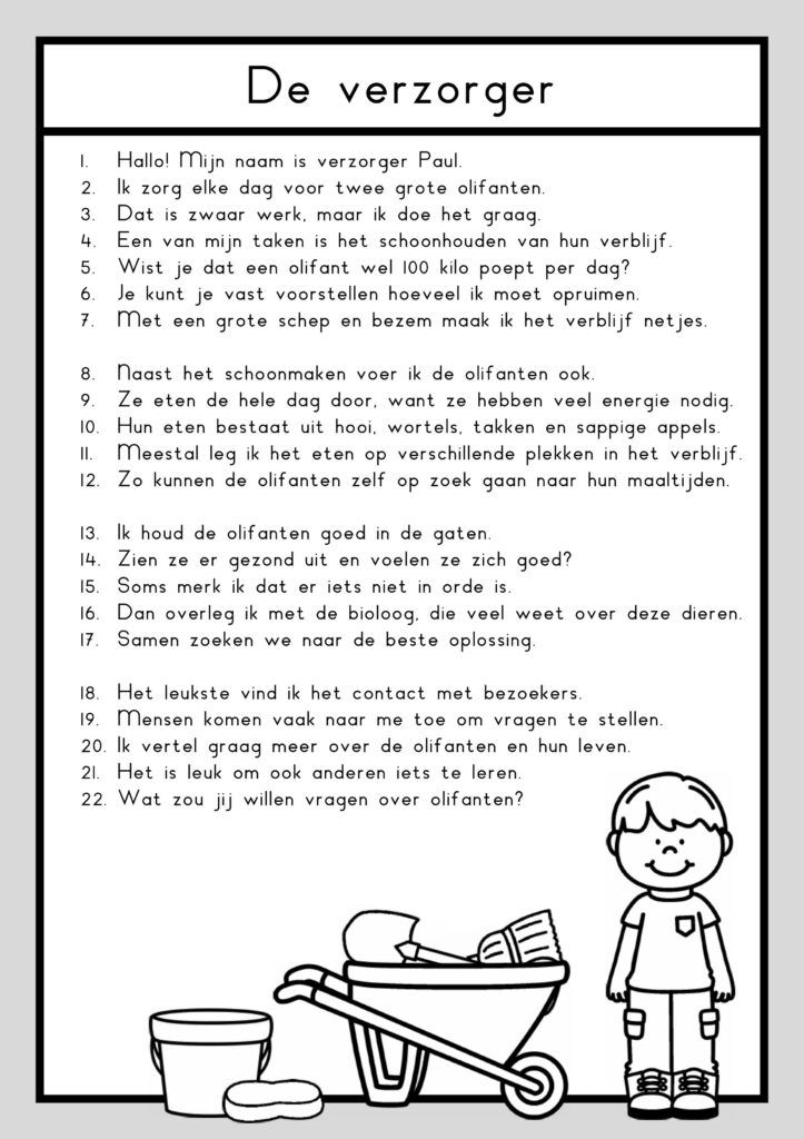 teksten dierentuin groep 4