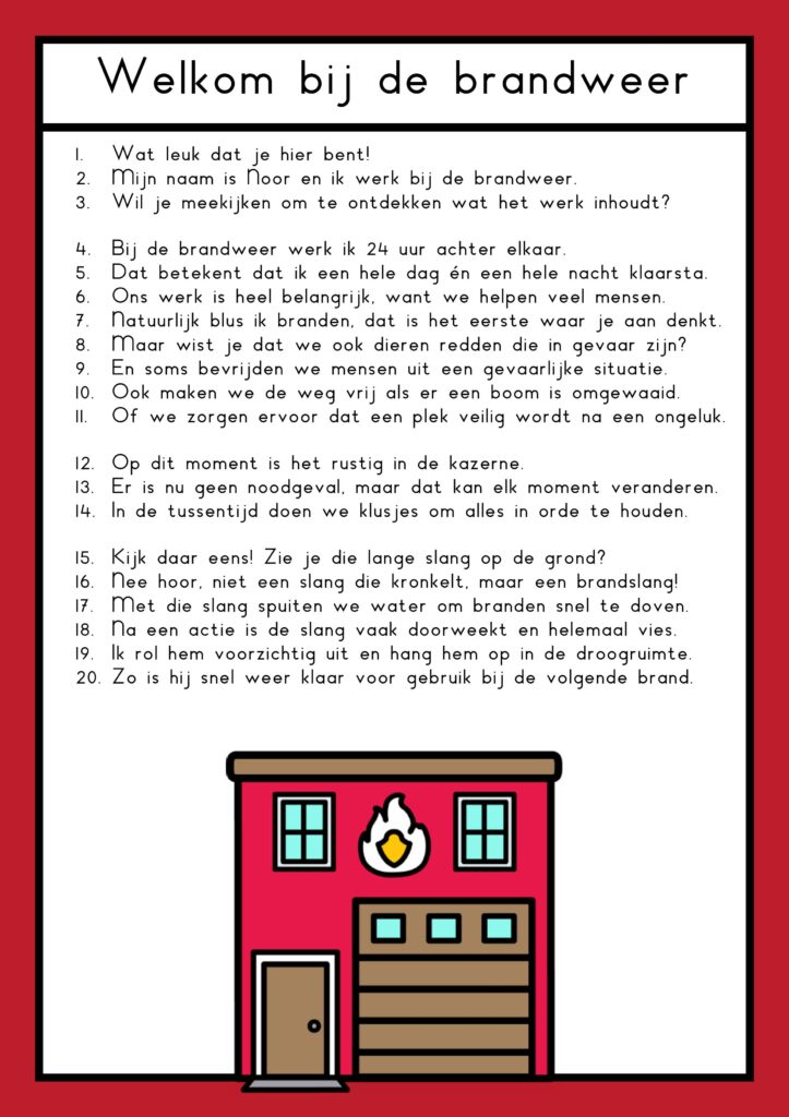 teksten brandweer groep 4