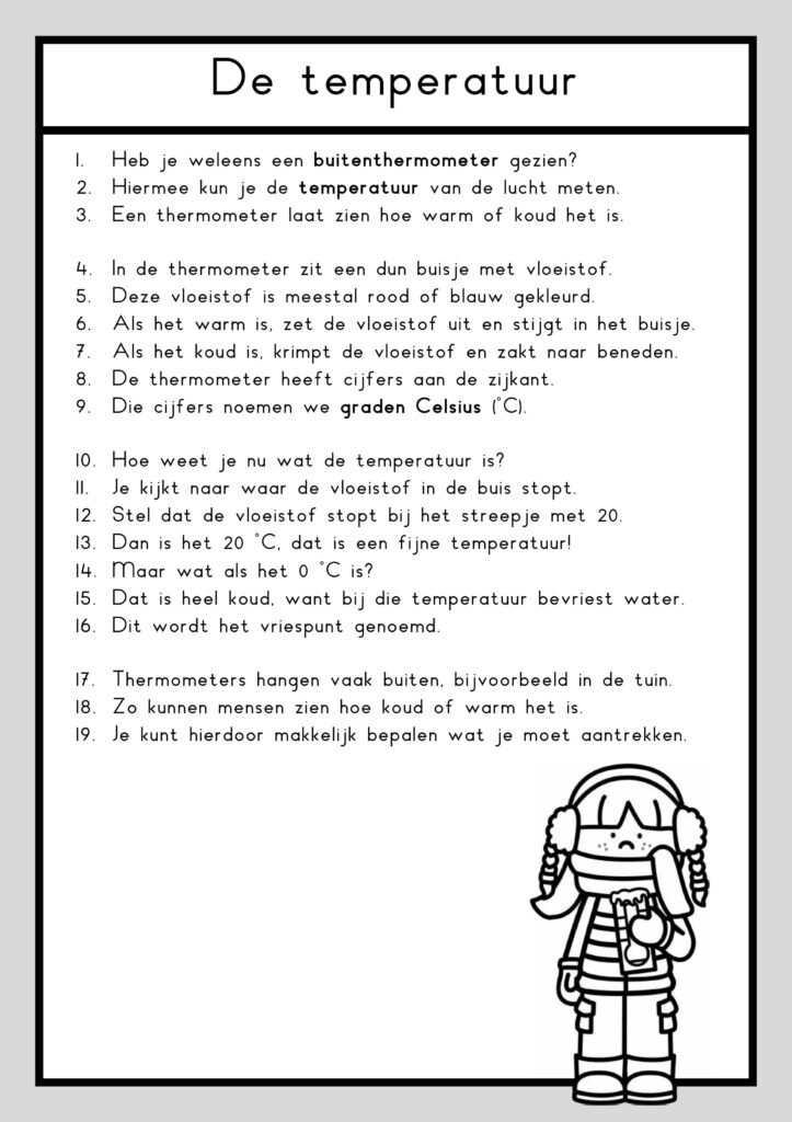 teksten het weer groep 4