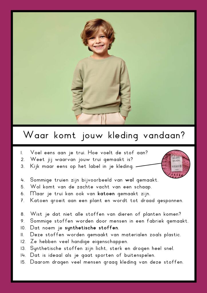 teksten kleding groep 4