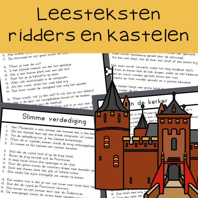 Teksten ridders en kastelen