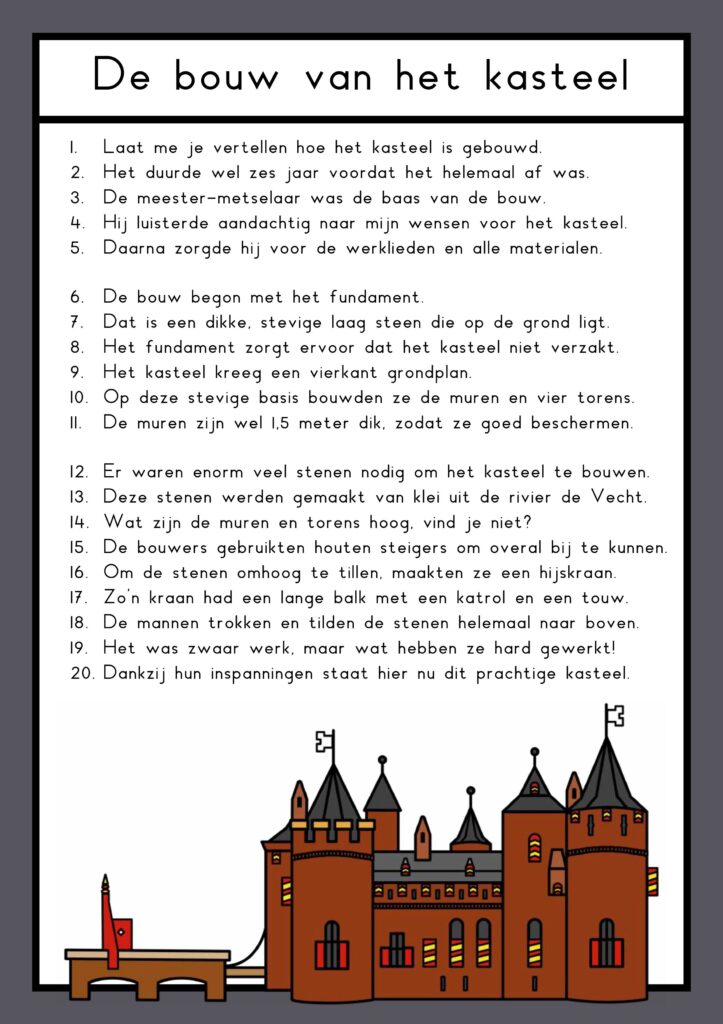 Teksten ridders en kastelen