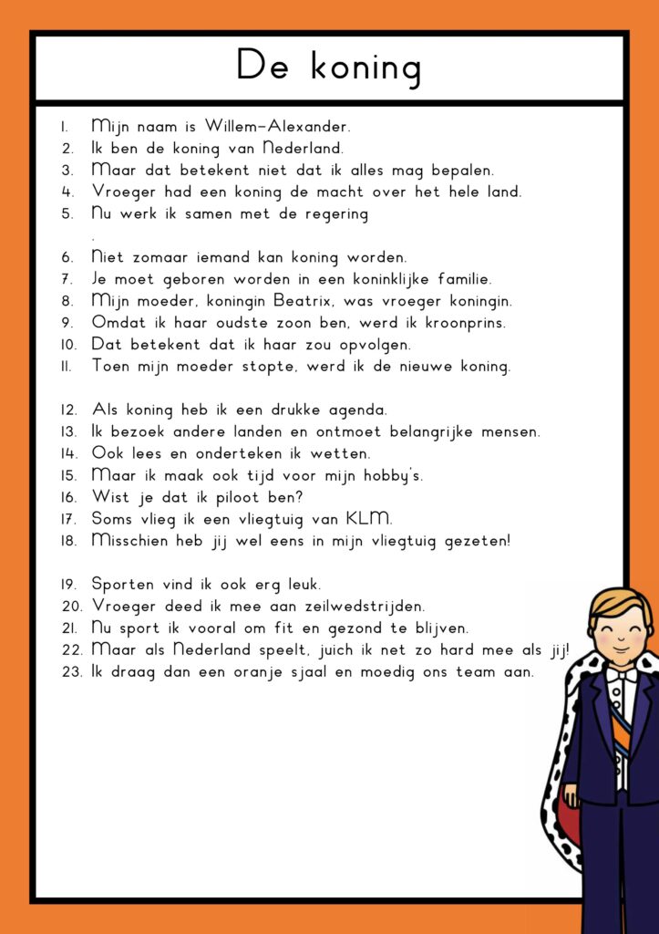 teksten koningshuis groep 4
