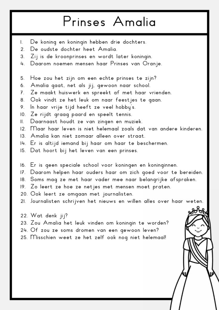 teksten koningshuis groep 4