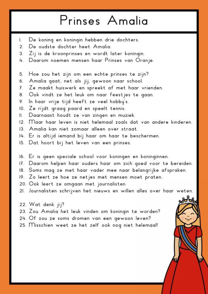 teksten koningshuis groep 4