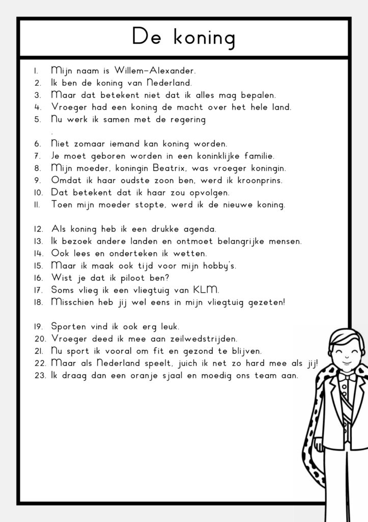 teksten koningshuis groep 4