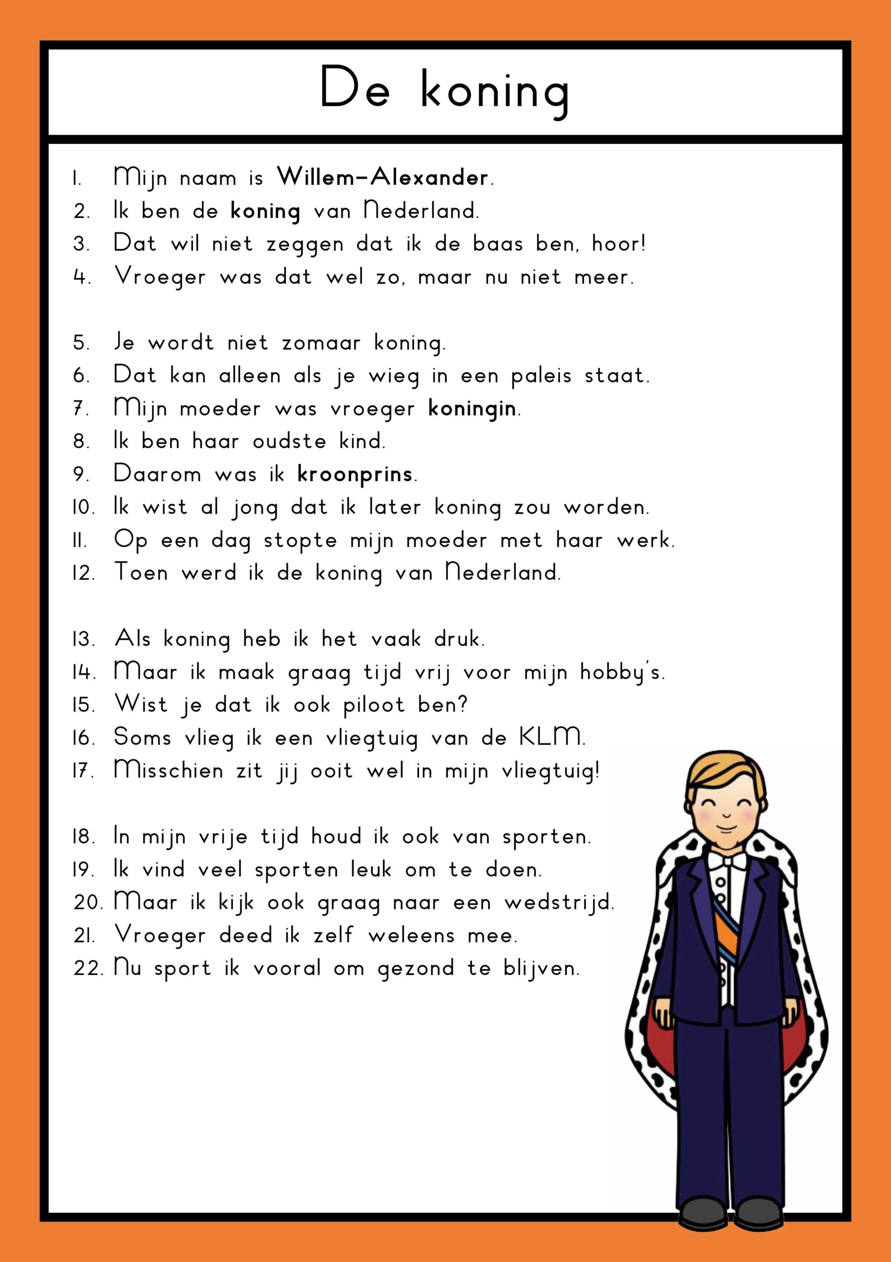 Koningshuis teksten groep 3