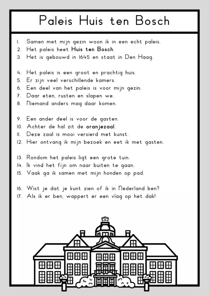 Koningshuis teksten groep 3