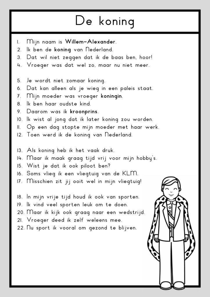 Koningshuis teksten groep 3