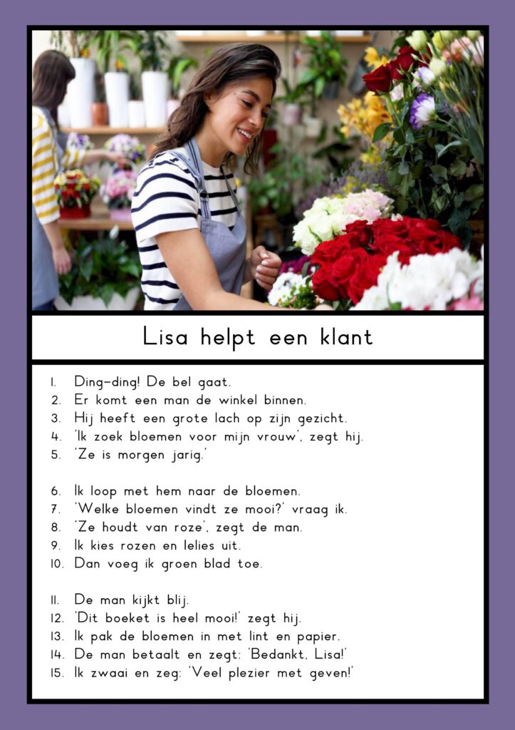 teksten bloemenwinkel