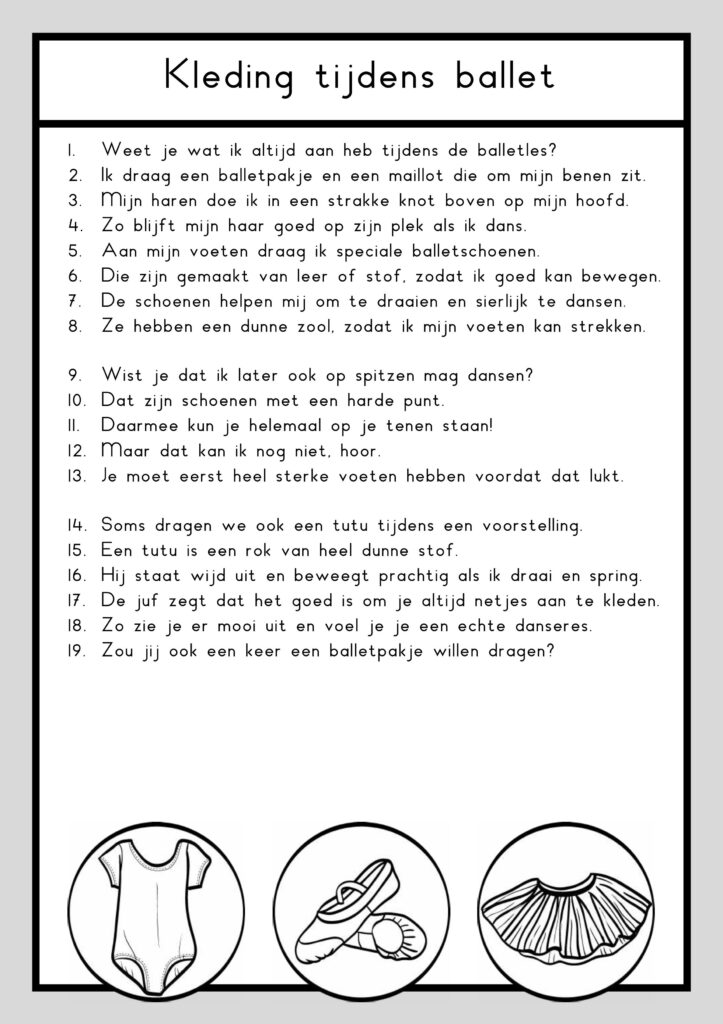 teksten ballet groep 4