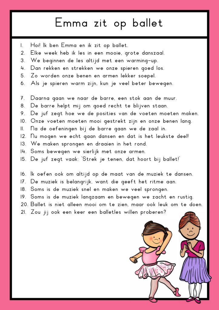 teksten ballet groep 4