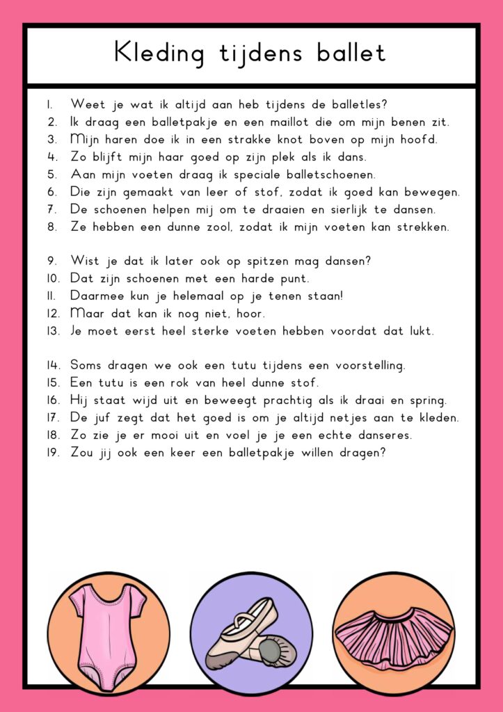 teksten ballet groep 4