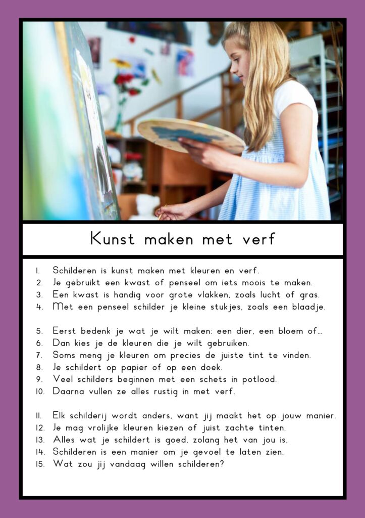 kunst teksten groep 4