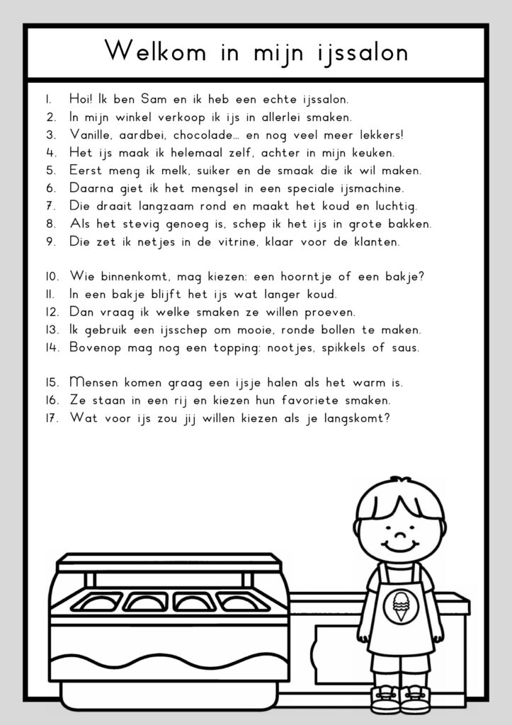 teksten ijssalon groep 4