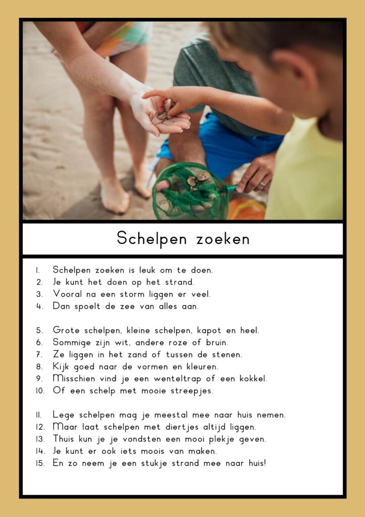 teksten schelpen