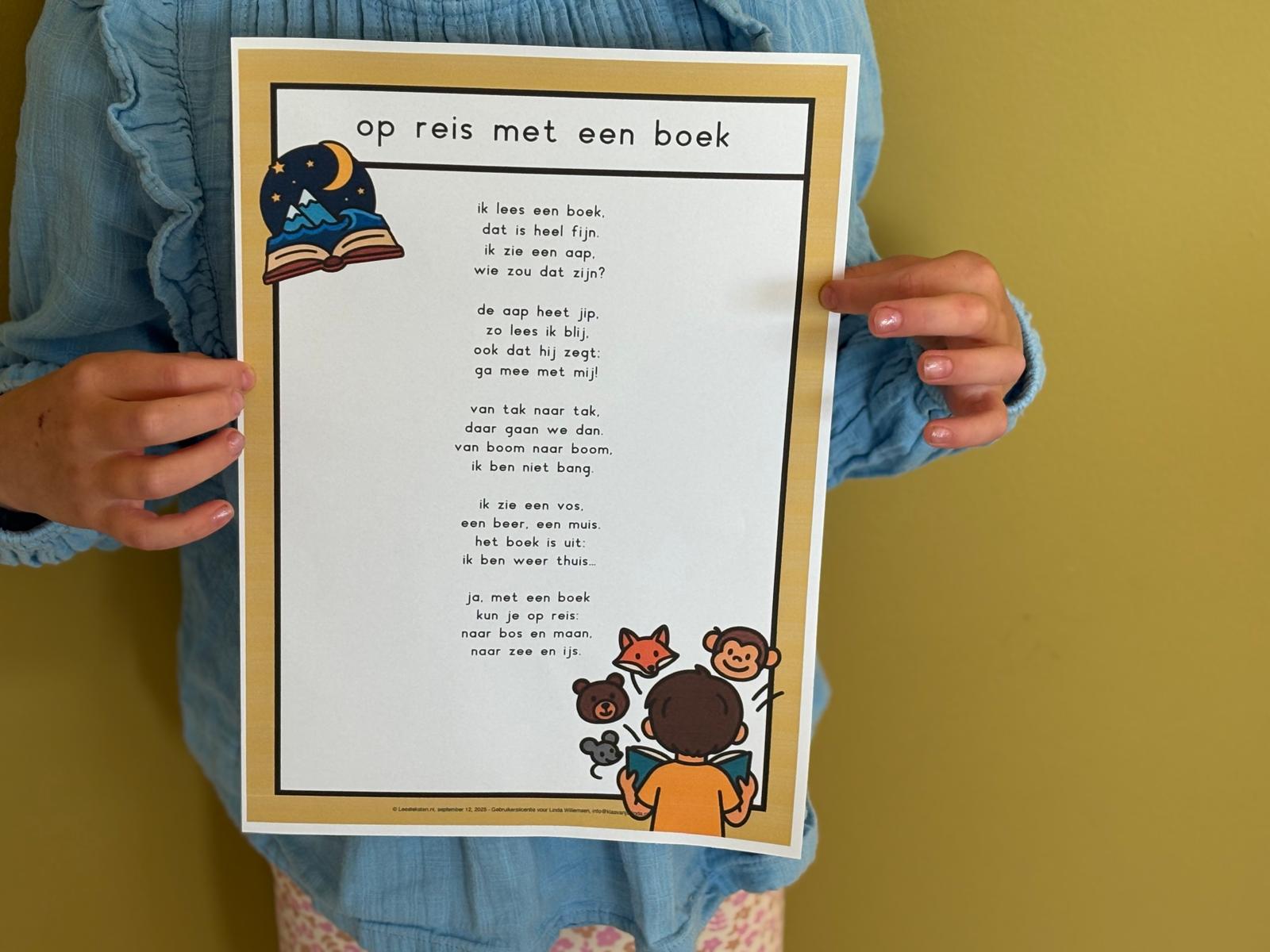 Je bekijkt nu Op reis met een boek: gedicht + lessuggesties (groep 3)