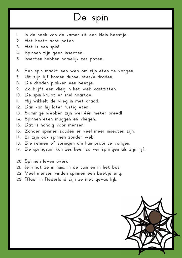 teksten kriebelbeestjes groep 4