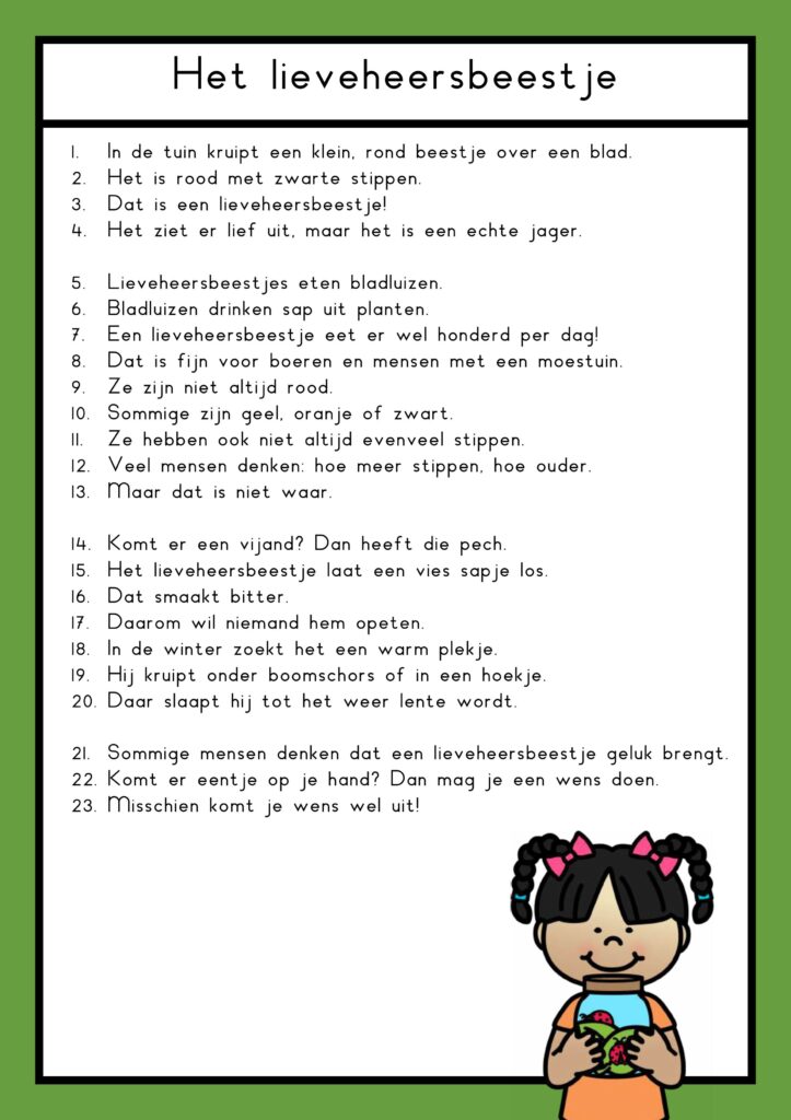 teksten kriebelbeestjes groep 4