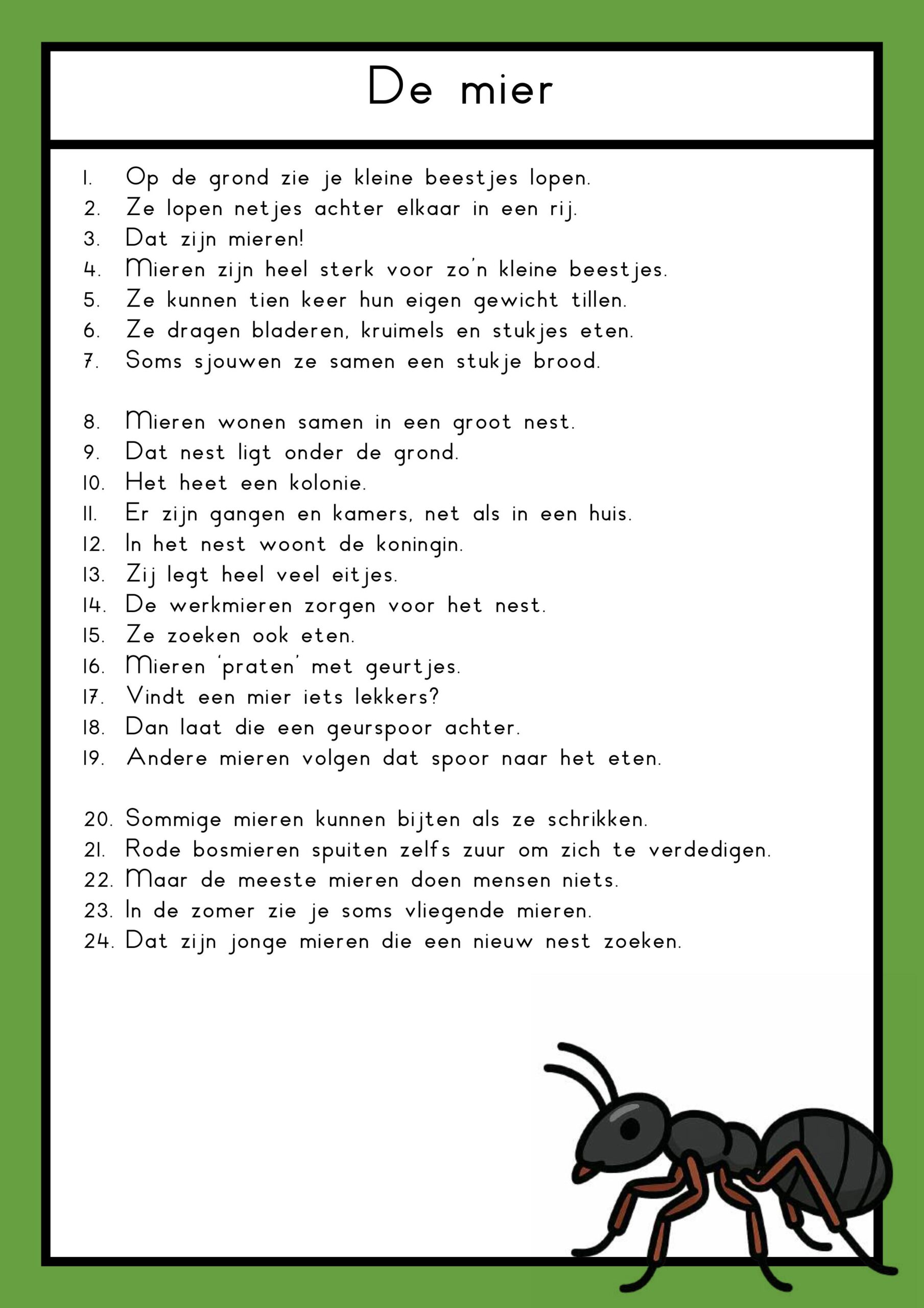 teksten kriebelbeestjes groep 4