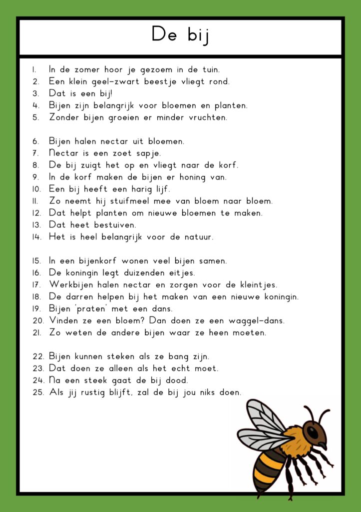 teksten kriebelbeestjes groep 4